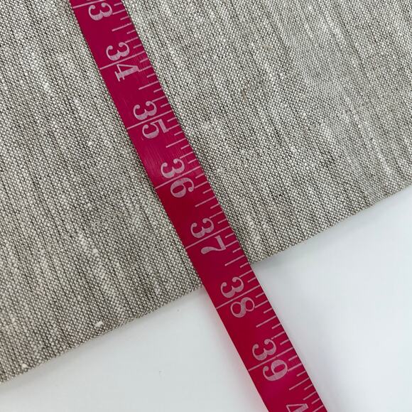 Vtg British Khaki by Robert Lighton 100% Linen Skirt Maxi Sz 10 Tan Faux Wrap - Picture 8 of 8